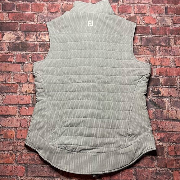 FootJoy Vest Womens Gray Quilted Lightweight Golf Driving Range The Olde Farm - Picture 5 of 7